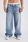 Lastik Bel Detay Jean Pantolon P1002