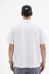 Leo Patch Detay Beyaz Oversize Tshirt