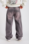 Lila Acid Wash Baggy Jean Pantolon P1006