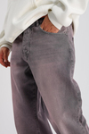 Lila Acid Wash Baggy Jean Pantolon P1006