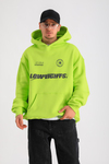 LLS Baskılı Neon Oversize Hoodie SW1248