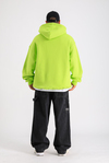 LLS Baskılı Neon Oversize Hoodie SW1248