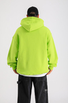 LLS Baskılı Neon Oversize Hoodie SW1248