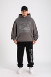 LLS Taş Baskılı Oversize Hoodie SW1282