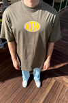 Luter Baskılı Haki Oversize Tshirt T1100