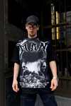 Man Baskılı Oversize Tshirt T554