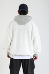 Marginal Nakışlı Krem Oversize Hoodie SW1397