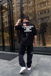 MCD Siyah Cactus Jack Oversize Tshirt T583