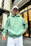Monaco Nakışlı Yeşil Oversize Sweatshirt SW920