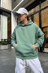 Monaco Nakışlı Yeşil Oversize Sweatshirt SW920