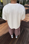 Mount Baskılı Krem Oversize Tshirt  T1131