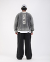 Nakışlı Acid Wash Oversize Premium Sweatshirt