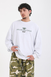 Nakışlı Beyaz Oversize Philadelphia Sweatshirt