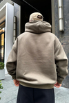 Nakışlı Haki Oversize Sweatshirt SW959