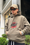 Nakışlı Haki Oversize Sweatshirt SW959