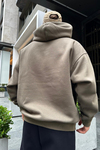 Nakışlı Haki Oversize Sweatshirt SW959