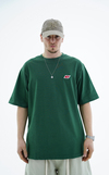 Nakışlı Yeşil Oversize Tshirt CT01 25CY062