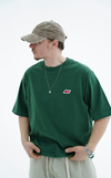 Nakışlı Yeşil Oversize Tshirt CT01 25CY062
