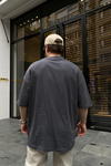 New Orleans Baskılı Füme Oversize Tshirt T666