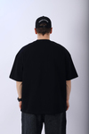 New York Baskılı Siyah Oversize Tshirt T954