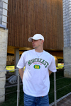 Northeast Baskılı Beyaz Oversize Tshirt T1060