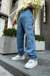 Ofcl Blok Detay Cepli Jean Pantolon P776