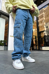 Ofcl Blok Detay Cepli Jean Pantolon P776