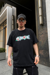 Official Baskılı Oversize Tshirt T549