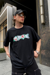 Official Baskılı Oversize Tshirt T549