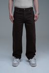 Paça Detay Kahve Regular Jean Pantolon