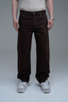 Paça Detay Kahve Regular Jean Pantolon