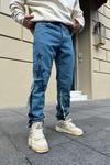 Patch Baskılı Püskül Detay Jean Pantolon P770
