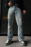 Patch Detay Yıkamalı Jean Pantolon P840