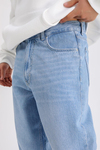PB Açık Mavi Acid Wash Baggy Fit Jean P1021