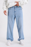 PB Açık Mavi Acid Wash Baggy Fit Jean P1021