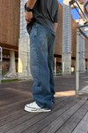PB Mavi Baggy Jean Pantolon P979