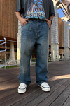 PB Mavi Baggy Jean Pantolon P979