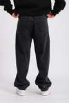 PB Siyah Acid Wash Baggy Fit Jean P1022