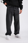 PB Siyah Acid Wash Baggy Fit Jean P1022