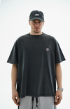 Peace Baskılı Siyah Oversize Tshirt CT01 MRT1770