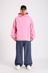 Pembe Oversize Basic Hoodie SW1274