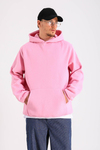 Pembe Oversize Basic Hoodie SW1274