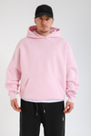 Pembe Oversize Rv Basic Hoodie