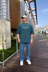 Philadelphia Yeşil Oversize Tshirt T1024