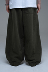 Pile Detay Haki Paraşüt Baggy Pantolon