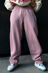 Pink Basic Boru Paça Eşofman ESF480