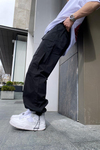 Pocket Siyah Gabardin Pantolon P578