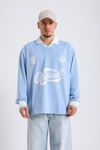Polo Yaka Mavi Oversize Sleeved Forma SW1114