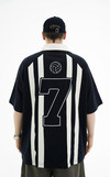 Polo Yaka Siyah Oversize Forma Tshirt JC01 25Y259