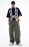 Polo Yaka Siyah Oversize Forma Tshirt JC01 25Y259
